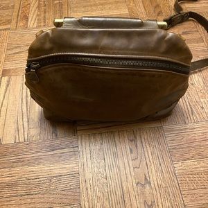 Jas MB Brown Leather Crossbody African British